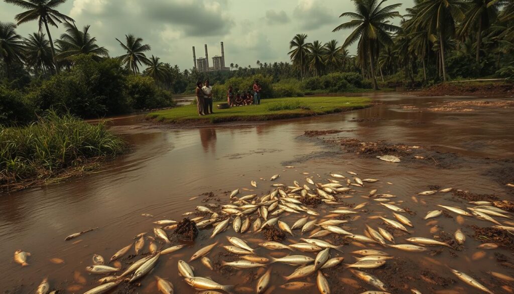 dampak pencemaran sungai oleh perusahaan sawit
