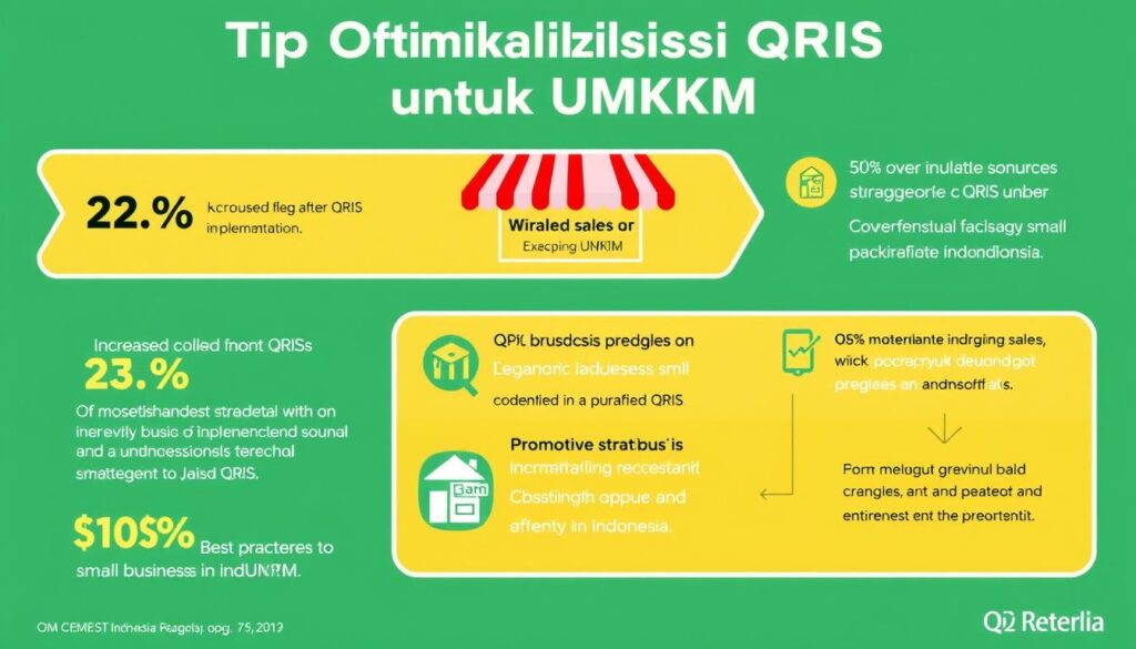 Infografis tips optimalisasi QRIS untuk meningkatkan penjualan UMKM Infografis tips optimalisasi QRIS untuk meningkatkan penjualan UMKM
